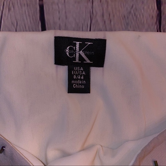 Calvin Klein Beaded Strapless Evening Dress - Picture 4 of 7